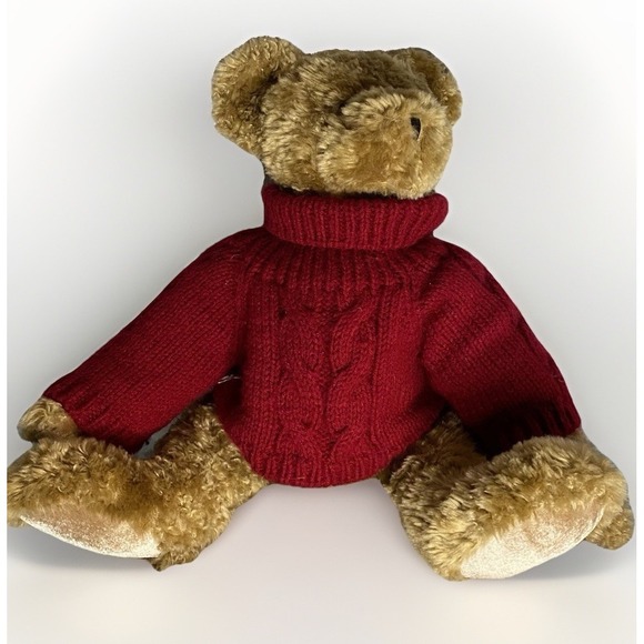 President’s Choice Other - Vintage 18 Inch Teddy Bear Y2K Presidents Choice 'Jaden' Red Cable Knit Sweater